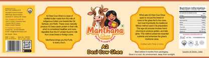Manthana A2 Desi Cow Ghee